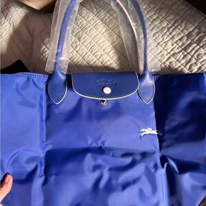 Longchamp Le Pliage Club with Gold Hardware. New.
